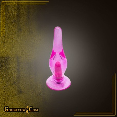 Crystal Anal Vibrating Butt Plug With Suction Cup AD-025