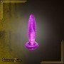 Purple Jelly Anal Vibrating Butt Plug With Suction Cup AD-024