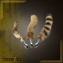 Fox Tail Brown Plated Metal Anal Plugs AD-020