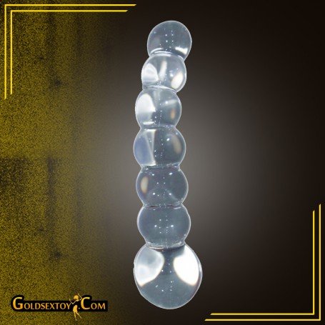 Ultra Beaded Crystal Glass dildo GD-008