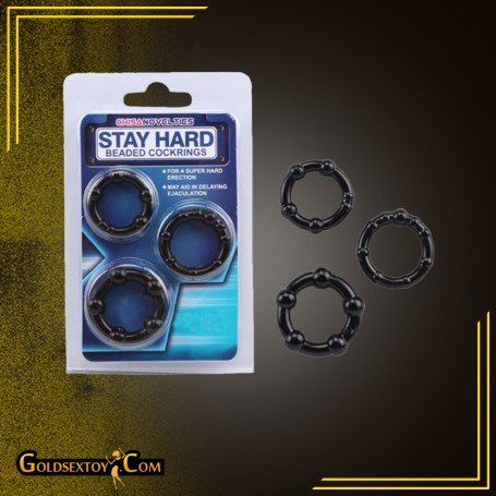 STAY HARD BEADED COCKRINGS CR-020