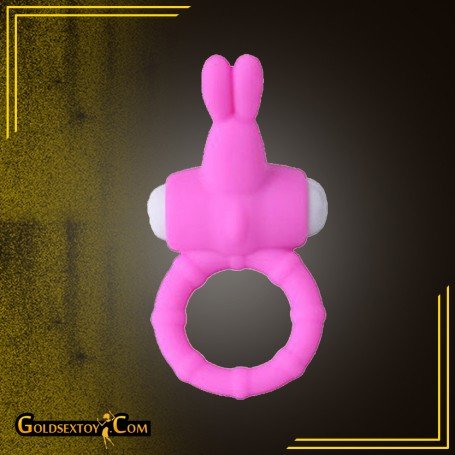 Rabbit Vibrating Penis Ring Blue Lolly CR-018