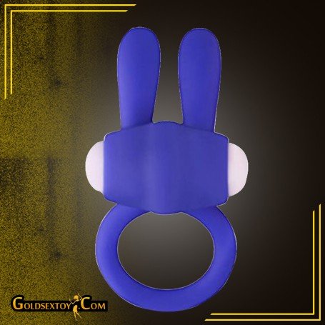 Kingfansion Mini Vibrating Rabbit Cock Ring (Blue) CR-017
