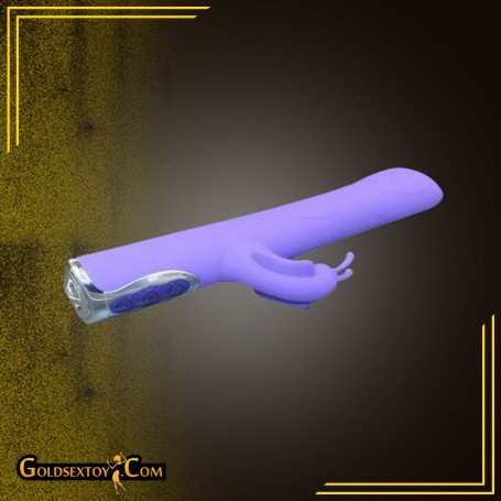 Black T- Transfer Beads Stick Rabbit Vibrator RV-021