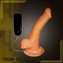 Whoppers Curved Vibrating Suction Cup Realistic Vibrator RSV-078