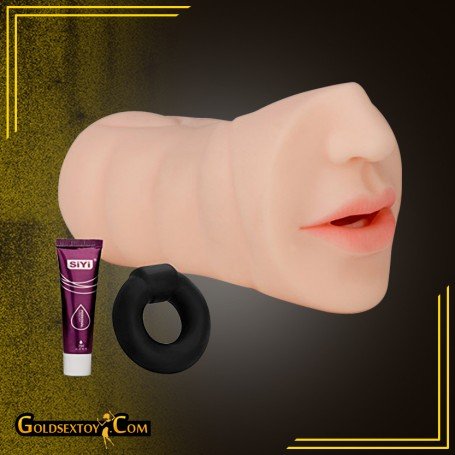 ORAL SILICONE PORTABLE MALE MASTURBATOR MMT-022
