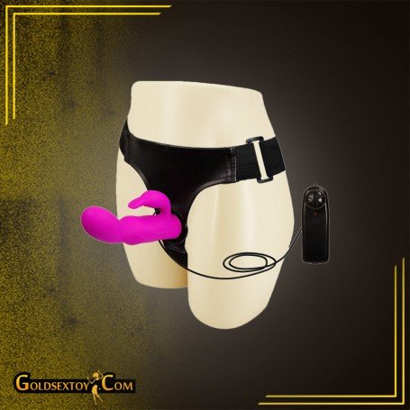 Baile Ultra Harness Strap-on Dildo with Multi-speed Vibrations SO-030