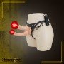 Baile Vibrating Strap-on Double Dildo with Realistic Balls SO-034