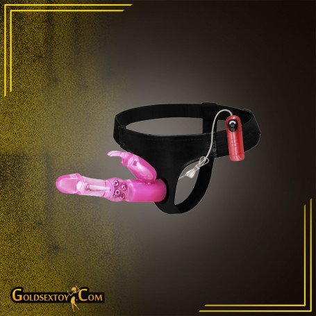 Baile Ultra Harness 7-inch Strap-on with Multi-speed Vibrations SO-033